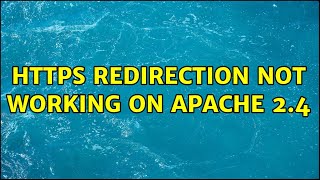 Https redirection not working on Apache 2.4