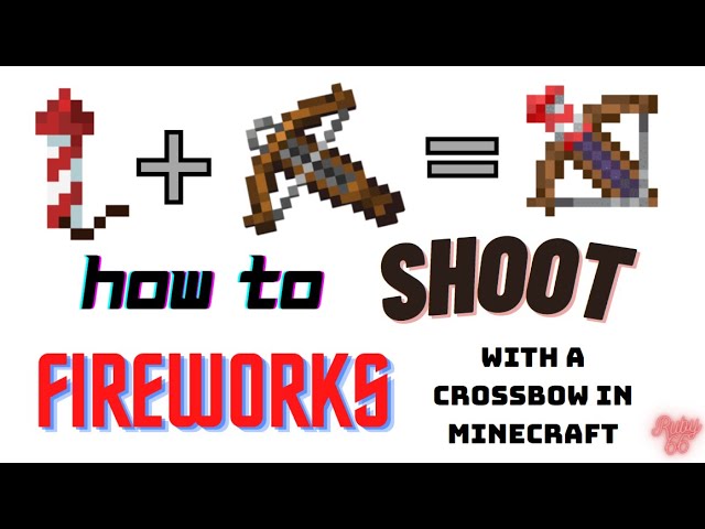 How to shoot fireworks🎆 with crossbow🏹 in Minecraft