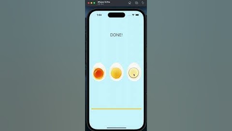 Egg Timer App Demonstration