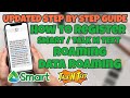 How to activate smart  talk and text roaming and data roaming update step by step guide roaming