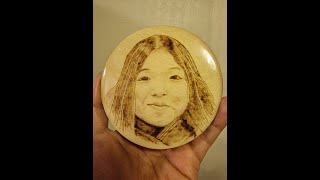 Pyrography Custom Coaster - Project 46 - Wood burning Art