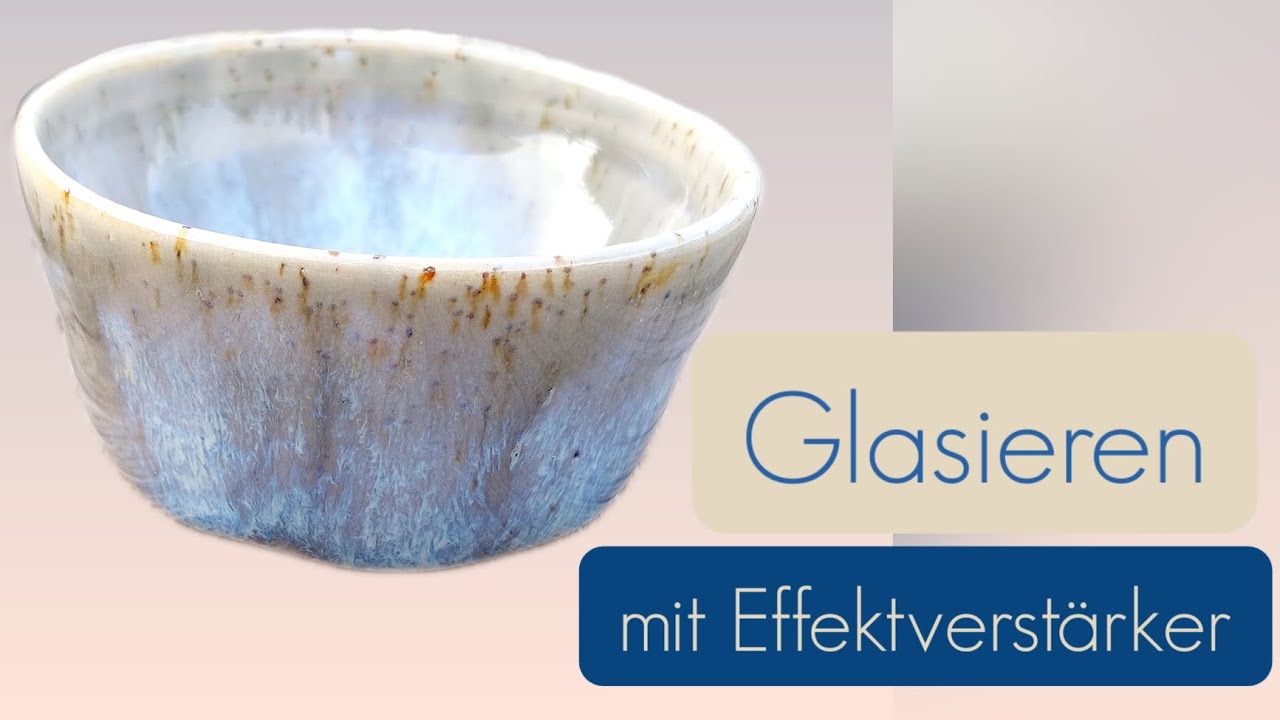 Glasieren von Keramik mit schönem Verlauf und Effekt Töpfern für ...