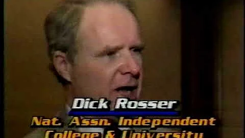 April 1987 - NAICU President Richard Rosser on BES...