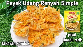 Peyek Udang Renyah Simple Takaran Sendok