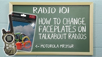 How to Change the Faceplates on Motorola Talkabout Two Way Radios | Radio 101