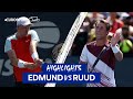 Kyle edmund beaten by casper ruud on his grand slam return  2022 us open  eurosport tennis