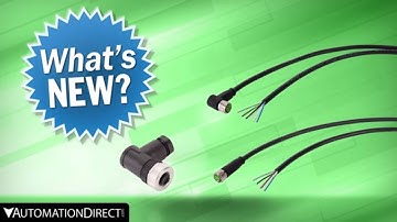 Quick-disconnect M8 and M12 Field Wireable Connectors from AutomationDirect