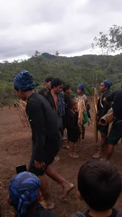 ksnian angklung baduy di acara ngasek tanam padi