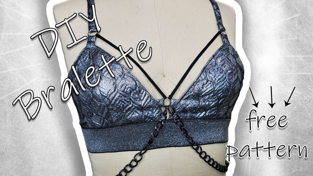 HOW TO SEW A BRALETTE with (FREE PATTERN INCLUDED) 2020 