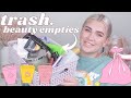 BEAUTY EMPTIES *let's talk about my trash* + would I repurchase? | Paige Koren