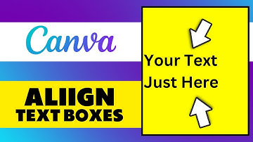 How to Align Text Boxes in Canva