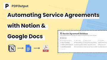 How did I automate Service Agreements PDFs in Notion using Google Docs (Mail Merge Guide)
