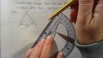 Construction Video 11 - Triangle given Angle Side Angle measurements
