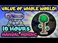 I SOLD the ENTIRE WORLD using MANUAL MINING in Terraria 1.4