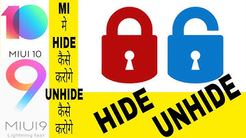 How to HIDE UNHIDE files/notes in Mi devices