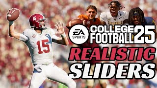 College Football 25 REALISTIC SLIDERS! DEFENSE IS NOT DEAD!