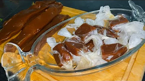 Caramel candies | easy caramel candy recipe with 3 ingredients | how to make caramel toffee at home