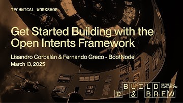 Build & Brew: Get Started Building with the Open Intents Framework