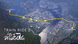 Cities Skylines: First Person Train Ride through Westdale 2 [4K]