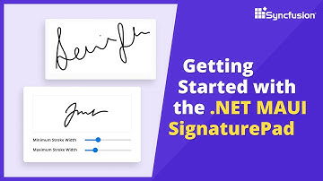 Getting Started with the .NET MAUI Signature Pad