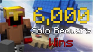 6,000 Solo Bedwars Wins