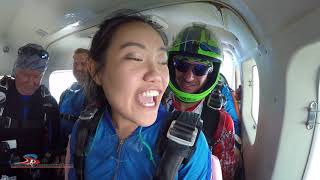 Erica's First Tandem Skydive! - Skydive Spaceland - Dallas, TX 07.15.18
