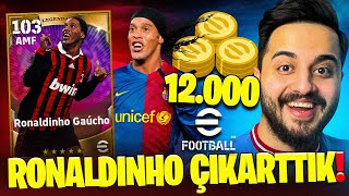 Ronaldi̇nho Efootball'a Geldi̇! 12.O00 Yükleme Yapip Tek Attik! (Şok Oldum) Efootball 24