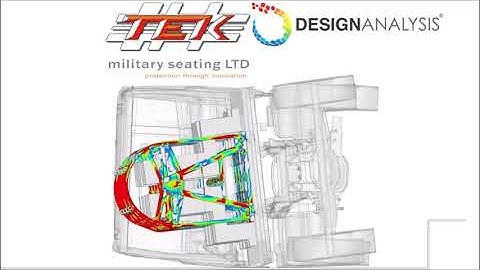 TEK Military Seating ProTEK ROPS Simulation to ECE R66 End View