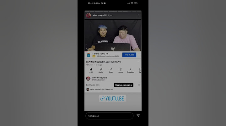 Sindiran Winson Reynaldi kepada Chandraliow youtube rewind 2021