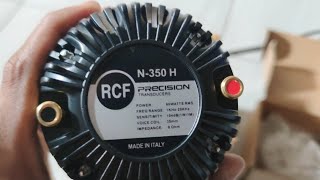 Review Driver tweeter RCF N-350 H 1.3inch voice coil