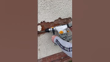 Can’t beat it when the old render just falls off 😎 #construction #render