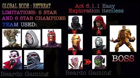 (Mcoc) ACT 6.1.1 easy path exploration item less#1