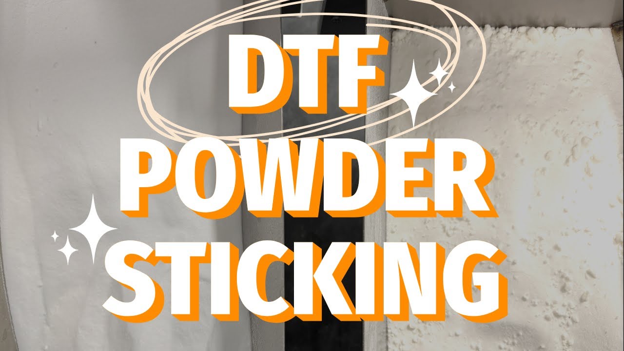 DTF Powder Sticking to film, how to stop DTF Powder sticker, DTF issues, DTF Powder how to.