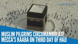 Muslim pilgrims circumambulate Mecca's Kaaba on third day of hajj