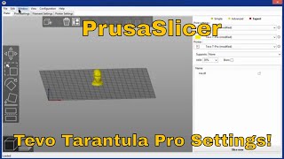 PrusaSlicer and the Tevo Tarantula Pro Settings