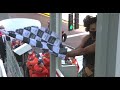 F1 monaco  serena williams struggling to wave the chequered flag