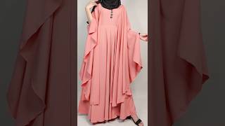 Hijab dress cutting & stitching/trendy Three layer Abayafront open shrug #viral #shorts #viralvideo