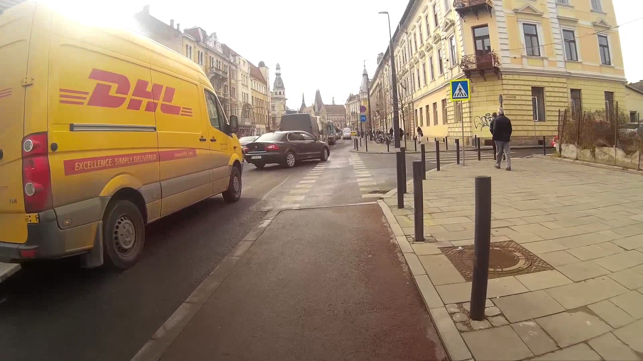 Masini pe pista strada Horea, Cluj-Napoca