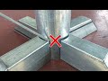 not many know, the welder&#39;s secret makes thin metal work more sturdy | pipe cutting tricks