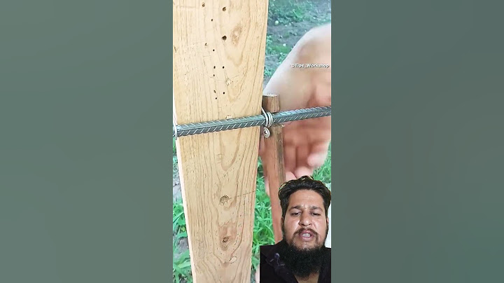 Really Practical Tips and Advice. How to Securely Attach a Metal Rod to a Wooden post #shorts #tips