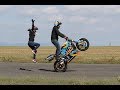 Martin & Kate - Practice Day 1 (motorcycle stunts)