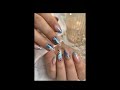 Blue Butterfly Nail Art Design 🦋💙 | Elegant Acrylic Nails | Nail Art Tutorial #Shorts