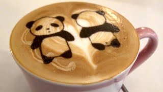 ► Chine - Un Panda Dans Le Café ! (Chengdu Latte Art)