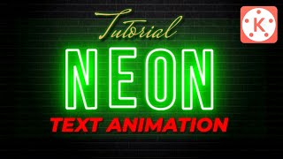 How To Make Neon Text Effect In Kinemaster 🔥🔥 | Neon Text Animation | Kinemaster Tutorial
