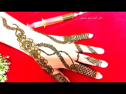 نقش هندي انيق على اليدين Henna Mehndi Design 2024