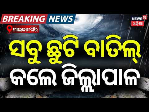 ସବୁ ଛୁଟି ବାତିଲ! Malkangiri Rain Alert: Govt Officials Leave Cancelled | ODRAF Team Deployed