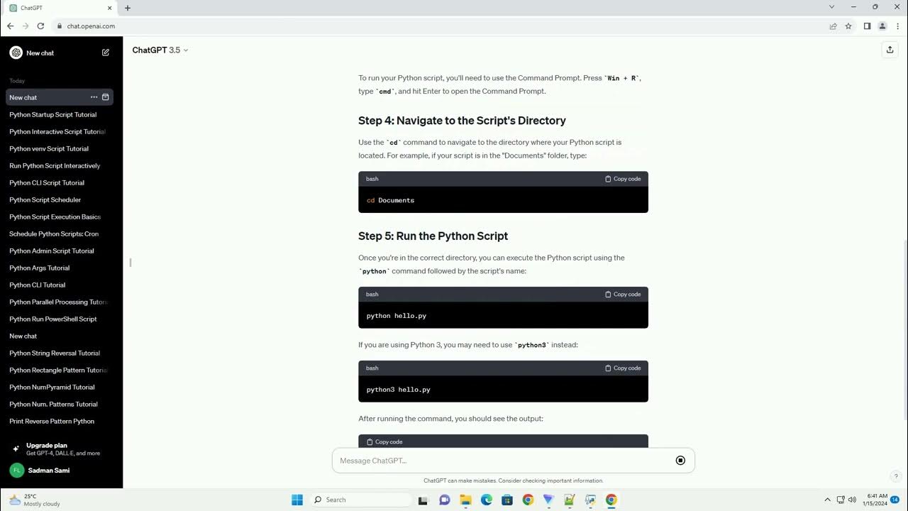 python run script windows - YouTube image.