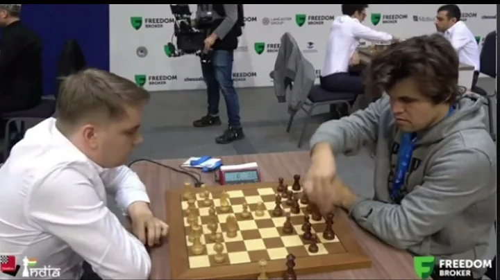 Magnus Carlsen Arrives 2.30 minutes late to a 3 minute game
