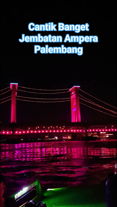 Jembatan Ampera Palembang sangat indah di malam hari #rayaindishorts
