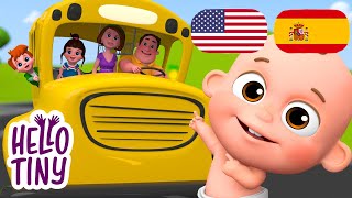 Wheels On The Bus- En Español And In English Hello Tiny Bilingual Songs For Kids